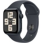 Apple watch se gps - 40mm - botier midnight aluminium - bracelet midnight sport band - m / l