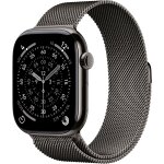Apple watch series 11�gps + cellular - 46mm - bo�tier slate titanium - bracelet slate milanese loop - ...