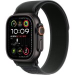 Apple watch ultra 2 gps + cellular - 49mm - botier black titanium - bracelet black trail loop - m / ...