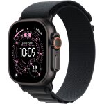 Apple watch ultra 3gps + cellular - 49mm - botier black titanium - bracelet black alpine loop - large ...