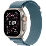 Apple watch ultra 3�gps + cellular - 49mm - bo�tier natural titanium - bracelet light blue alpine loop ...
