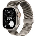 Apple watch ultra 3�gps + cellular - 49mm - bo�tier natural titanium - bracelet natural titanium milanese ...