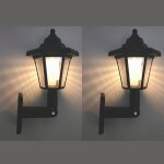 Applique ext�rieure - momotou - 2 pcs - solaire - �tanche ip44 - capteur de lumi�re intelligent