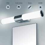 Applique miroirlampe miroir salle de bain - 12w 1000lumen lumire blanche froide 6000k ip44 impermable ...