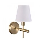 Applique murale - italux - balter - alliage m�tallique - verre - blanc - 1 ampoule e14 40w