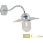 Applique murale ext�rieure - nordlux - luxembourg - noir - acier - verre - 60 w