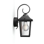 Applique murale ext�rieure - philips - buzzard - noir - ip44