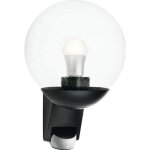 Applique murale extrieure steinel l 585 s 60w ip44 e27 - noir avec dtecteur de mouvement