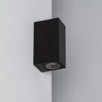 Applique murale extérieure miseno Éclairage double face noire noir Applique murale extérieure miseno Éclairage double face noire noir