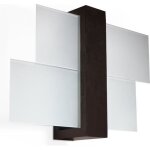 Applique murale feniks lampe murale moderne design pour chambre salon escalier couloir - wenge