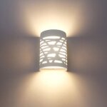 Appliques murales interieurnetboat blanc lampe murale led 7w blanc chaud moderne applique murale en pltre ...