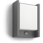 Applique murale - philips - arbour ir - 4000k - anthracite - ip44