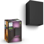 Applique murale philips hue white and color ambiance resonate - 8w - noir Applique murale philips hue white and color ambiance resonate - 8w - noir