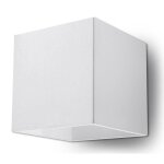 Applique murale led up / down moderne - sollux - quad - aluminium blanc - 1 ampoule g9 40w Applique murale led up / down moderne - sollux - quad - aluminium blanc - 1 ampoule g9 40w