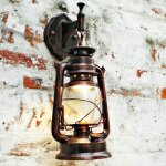 Applique murale vintage classique en fer forgé - lampe murale exterieur lumières nuit - rouge rétro Applique murale vintage classique en fer forgé - lampe murale exterieur lumières nuit - rouge rétro