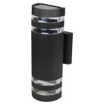 Applique murale - zvd - semi - cylindrique - aluminium noir - clairage extrieur - design lgant