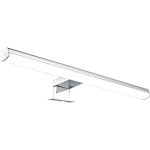 Applique de salle de bain 50cm chrome (10w 600lm 4000k ip44) - voltman
