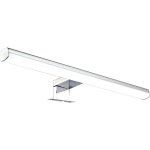 Applique de salle de bain avec t�l�commande 50cm chrome (10w 600lm 4000k ip44) - voltman