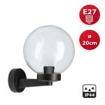 Lampion dexterieur - lanterne dexterieur - applique avec sphre pour extrieur en pmma 200mm culot e27 ...