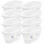 Aquafloow refiller absorbeur dhumidit 400 ml - senteur jasmin - 8 pices