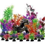 Aquarium decoration plante plantes artificielle aquarium deco et rocher polyr�sine grotte ornement cachette ...
