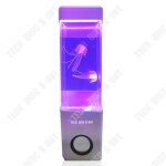 Aquarium led - td creative - mduse - acrylique - mini bureau - haut - parleur intgr