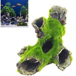 Dcoration daquarium - dcoration - tronc darbre en rsine - 16x10x7 cm - marron - poissons exotiques ...