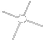 Bride araignee ubbink p / conduit dn 80 / 125