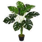 Outsunny - plante artificielle - pe - 16x16x85cm - vert