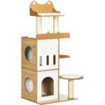 Pawhut - arbre � chats - arbre � chats - 60x48x133cm - ch�ne