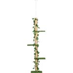 Pawhut - arbre à chat - panneau de particules - 37x21x242cm - vert Pawhut - arbre à chat - panneau de particules - 37x21x242cm - vert