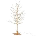 Arbre d�co led en m�tal d�nud� 60cm or