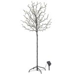 Arbre lumineux - lunartec - 150 cm - 200 led - solaire - noir