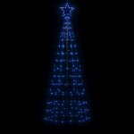 Arbre de nol lumineux - mothinessto - 180 cm - 220 led - couleur bleue - extrieur