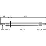 Arbre de palier de lame pour murray 91922