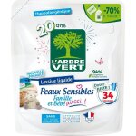 Larbre vert - recharge lessive peaux sensibles famille et bb aussi ! - hypoallergnique - 34 lavages ...