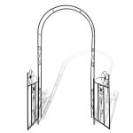 Arche de jardin - ovonni - jill�5197 - noir - m�tal - fer