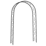 Arche de jardin arche  rosiers style fer forg acier poxy noir
