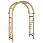 Arche treillis et pergola de jardin en bois - omabeta - bois de pin imprgn de vert - 110x58x230 cm ...