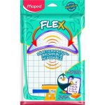 Ardoise velleda blanche incassable dcore + accessoires - maped - nouvelles couleurs - bleu