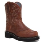 Ariat fatbaby saddle botte de cheville western en brun blanc pour femmes (brun blanc 37) Ariat fatbaby saddle botte de cheville western en brun blanc pour femmes (brun blanc 37)