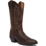 Ariat heritage western bottes de cowboy en cuir pleine fleur marron pour femmes (brun 38. 5)
