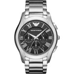 Armani montre homme ar11083 coloris argent cadran noir