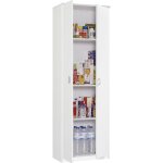 Armoire 2 portes meuble de rangement coloris blanc - hauteur 180 x longueur 60 x profondeur 35 cm