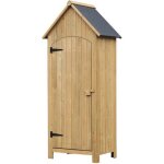 Outsunny - armoire abri de jardin - bois de sapin - 775x542x1795cm - bois naturel