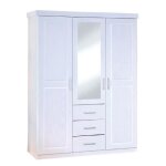 Armoire 3 portes & 3 tiroirs angel 190cm blanc