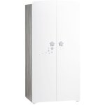 Armoire bb nao - mdf - blanc - 2 portes - 85 x 175 x 56 cm - baby price