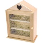 Armoire en bois pour 6 oeufs egg box 21 x 26 x 9 cm Armoire en bois pour 6 oeufs egg box 21 x 26 x 9 cm