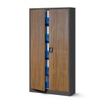 Armoire de bureau m�tallique 4 �tag�res t�le dacier rev�tement en poudre 185 cm x 90 cm x 40 cm (anthracite ...