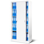 Armoire de bureau sd001 armoire mtallique  portes coulissantes tle dacier tagres 185 cm x 90 cm ...